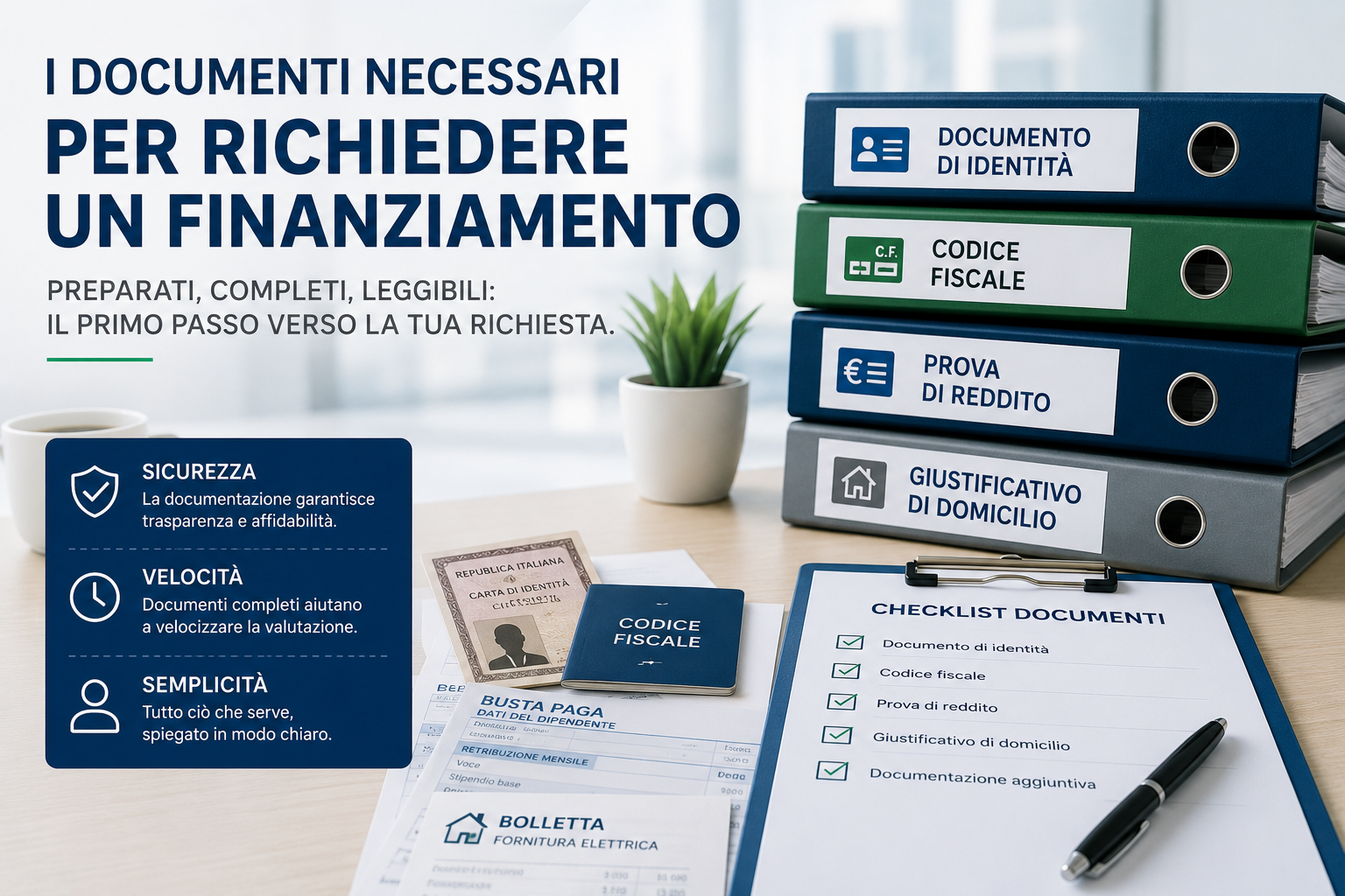 I Documenti Necessari per Richiedere un Finanziamento